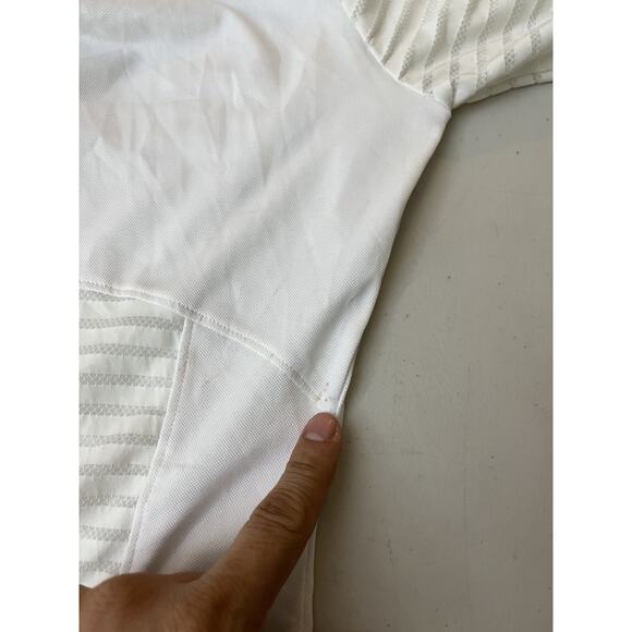 Ariat Pro Series Polo Shirt XS White Snap Collar Equestrian Western Athletic - Picture 3 of 15